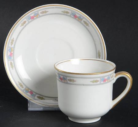 Orleans Footed Demitasse Cup & Saucer Set