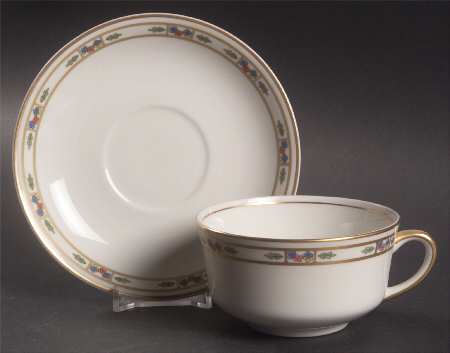 Orleans Flat Cup & Saucer Set