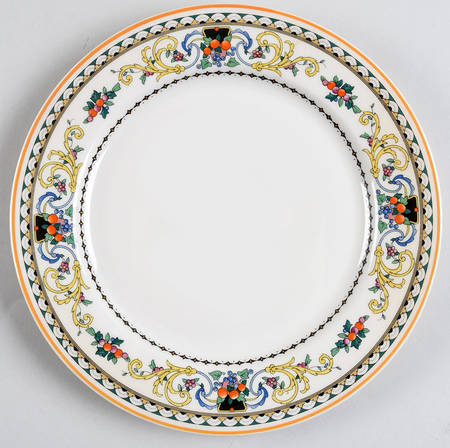 Pembroke (Mustard Trim) Salad Plate