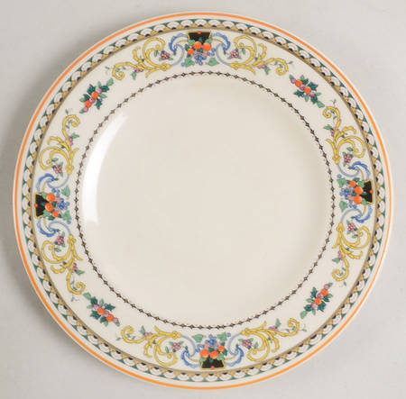 Pembroke (Mustard Trim) Dessert/Pie Plate