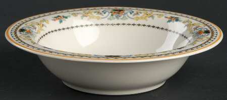 Pembroke (Mustard Trim) Rim Cereal Bowl