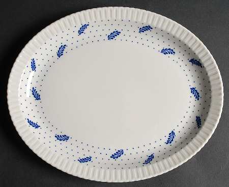 Periwinkle 11" Oval Serving Platter