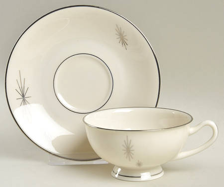 Polaris Footed Cup & Saucer Set
