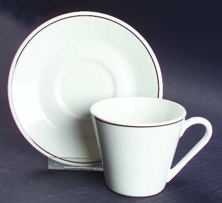 Puritan Flat Cup & Saucer Set