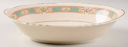 Raleigh Green 10" Oval Vegetable Bowl