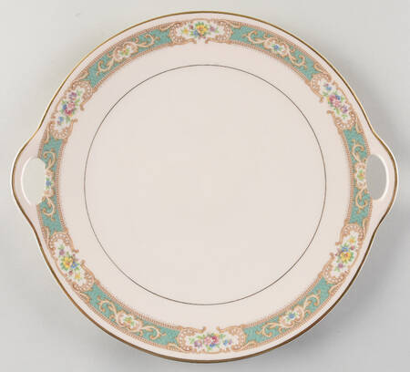 Raleigh Green Handled Cake Plate