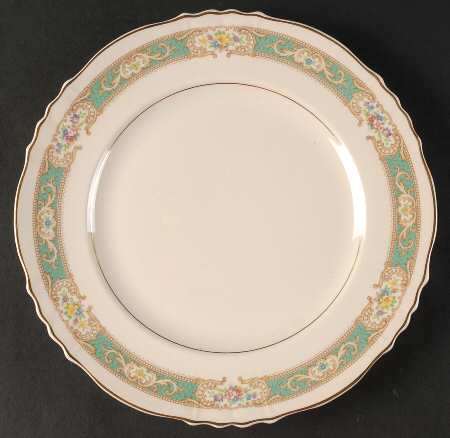 Raleigh Green Large Dinner Plate