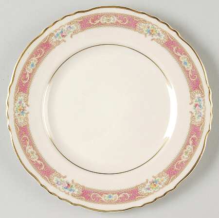 Raleigh Pink Bread & Butter Plate