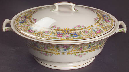 Rose Marie Round Covered Vegetable