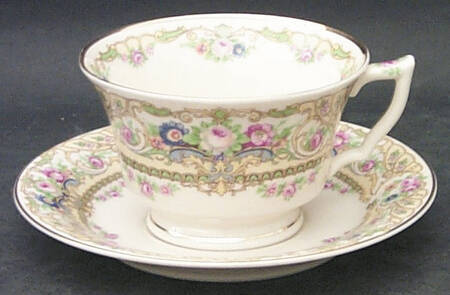 Rose Marie Footed Cup & Saucer Set by Syracuse