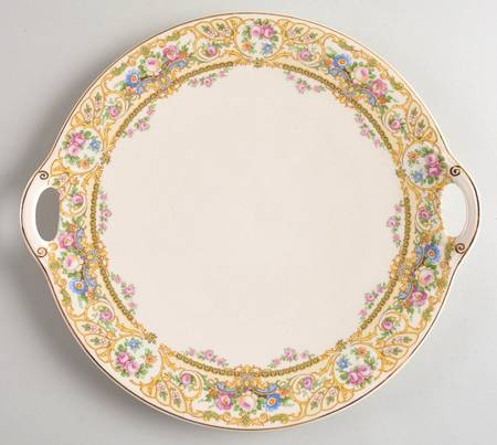 Rose Marie Handled Cake Plate