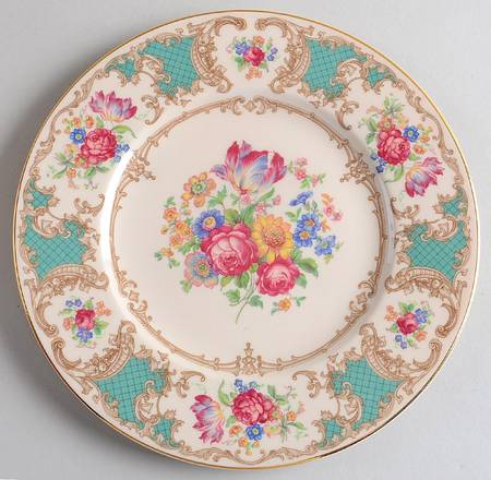 Romance Green Luncheon Plate