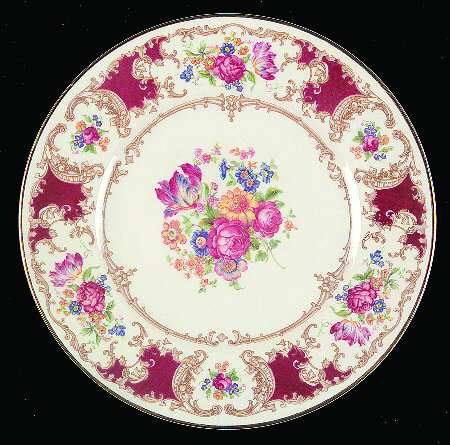 Romance Maroon Dessert/Pie Plate