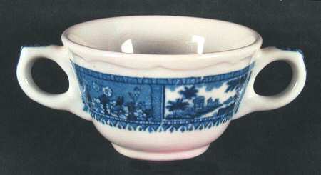 Roosevelt (Blue) Flat Bouillon Cup