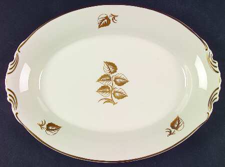 Roseleaf 12" Oval Serving Platter
