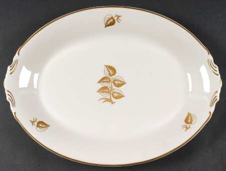 Roseleaf 14" Oval Serving Platter