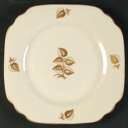 Roseleaf Square Salad Plate