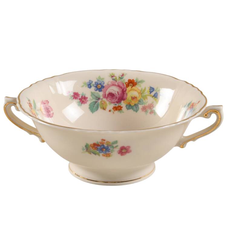 Rosemoor Footed Cream Soup Bowl