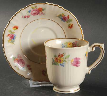 Rosemoor Footed Demitasse Cup & Saucer Set
