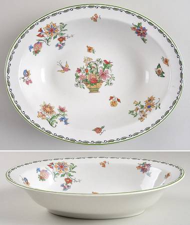 Roslyn 10" Oval Vegetable Bowl