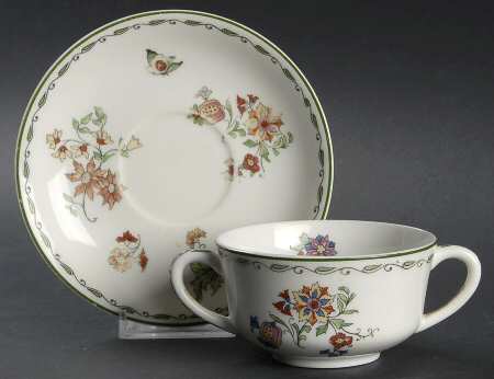 Roslyn Footed Bouillon Cup & Saucer