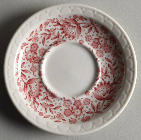 Roxbury-Red (No Trim) Saucer for Flat Cup