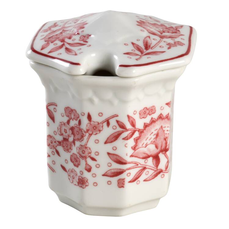 Roxbury-Red (No Trim) Mustard Jar & Lid by Syracuse