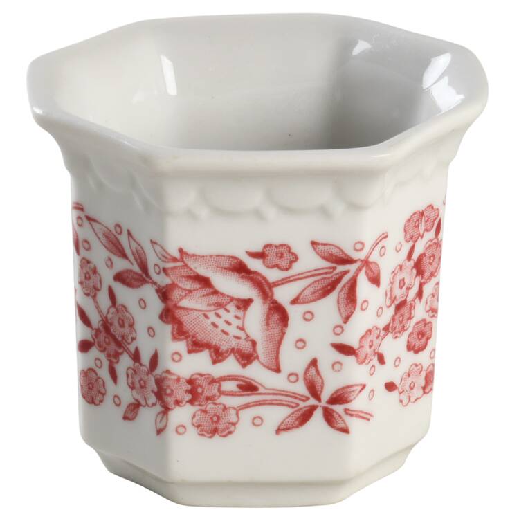 Roxbury-Red (No Trim) Mustard Jar No Lid by Syracuse