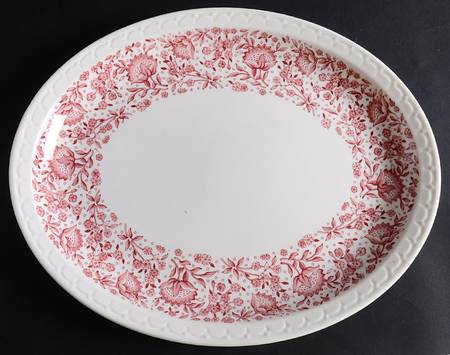 Roxbury-Red (No Trim) 13" Oval Serving Platter