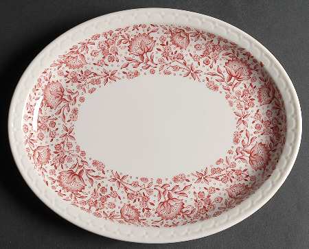 Roxbury-Red (No Trim) 11" Oval Serving Platter