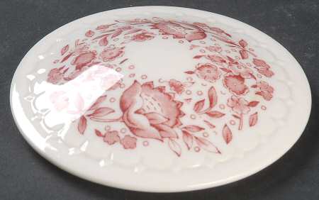 Roxbury-Red (No Trim) Lid for Bouillon Cup-No Saucer Made