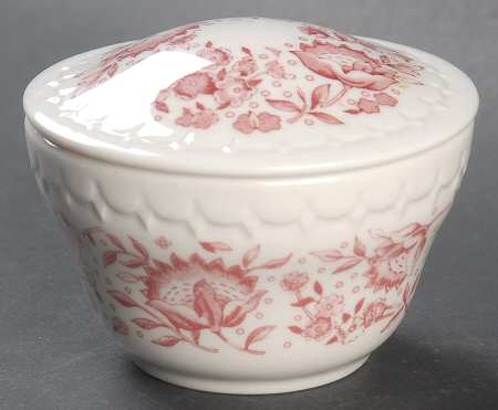 Roxbury-Red (No Trim) Bouillon Cup and Saucer with Lid No Saucer