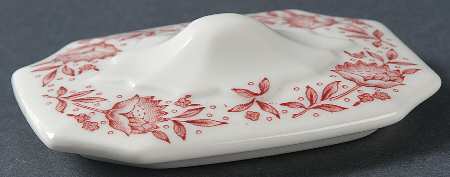 Roxbury-Red (No Trim) Lid for Sugar Bowl