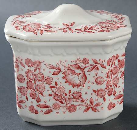 Roxbury-Red (No Trim) Sugar Bowl & Lid