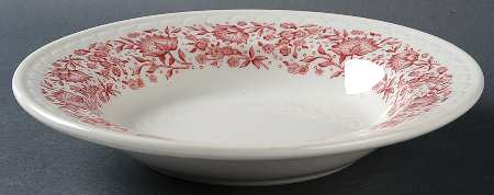 Roxbury-Red (No Trim) Rim Soup Bowl
