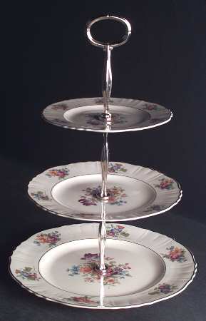 Santa Rosa 13 7/8"-14 1/4" 3-Tiered Serving Tray(DP,SP,BB) HC