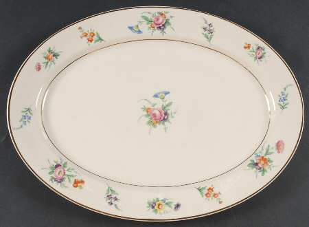 Selma 14" Oval Serving Platter by Syracuse