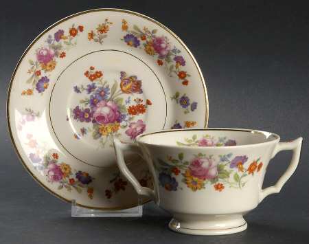 Sharon Footed Bouillon Cup & Saucer