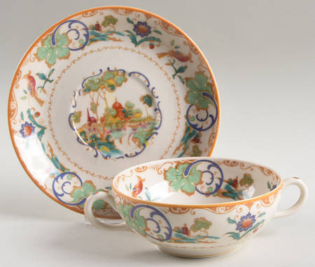 Shalimar Flat Cream Soup Bowl & Saucer Set