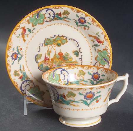 Shalimar Footed Cup & Saucer Set