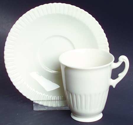 Shelledge Footed Demitasse Cup & Saucer Set