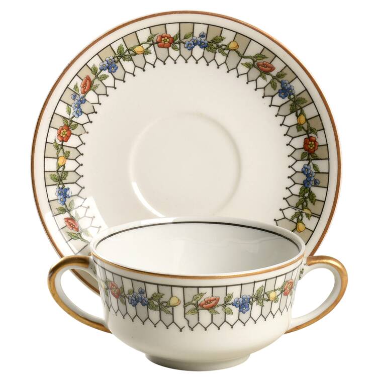 Somerset Flat Bouillon Cup & Saucer