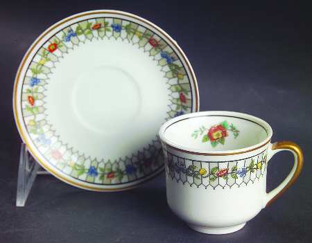 Somerset Flat Demitasse Cup & Saucer Set