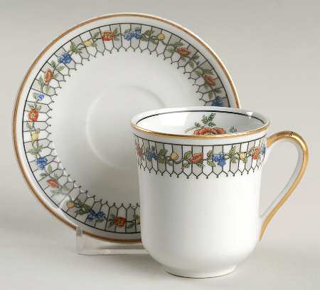 Somerset Flat Demitasse Cup & Saucer Set
