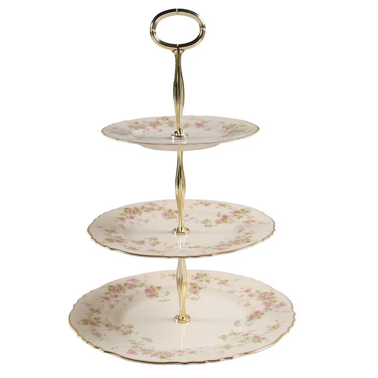 Stansbury 13 7/8"-14 1/4" 3-Tiered Serving Tray(DP,SP,BB) HC