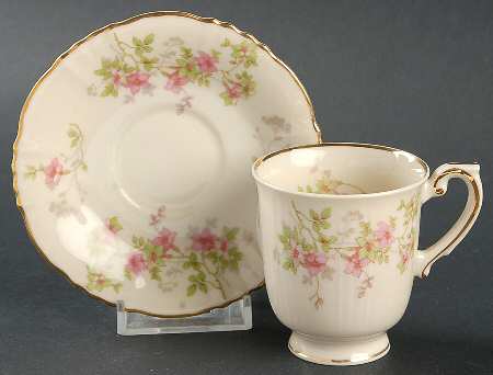 Stansbury Footed Demitasse Cup & Saucer Set by Syracuse