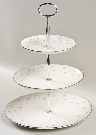 Stardust 13 7/8"-14 1/4" 3-Tiered Serving Tray(DP,SP,BB) HC