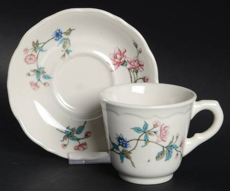 Summerdale Flat Cup & Saucer Set