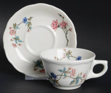 Summerdale Flat Cup & Saucer Set