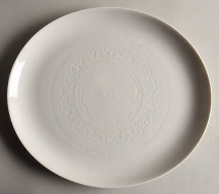 Surf White 12" Chop Plate (Round Platter) by Syracuse